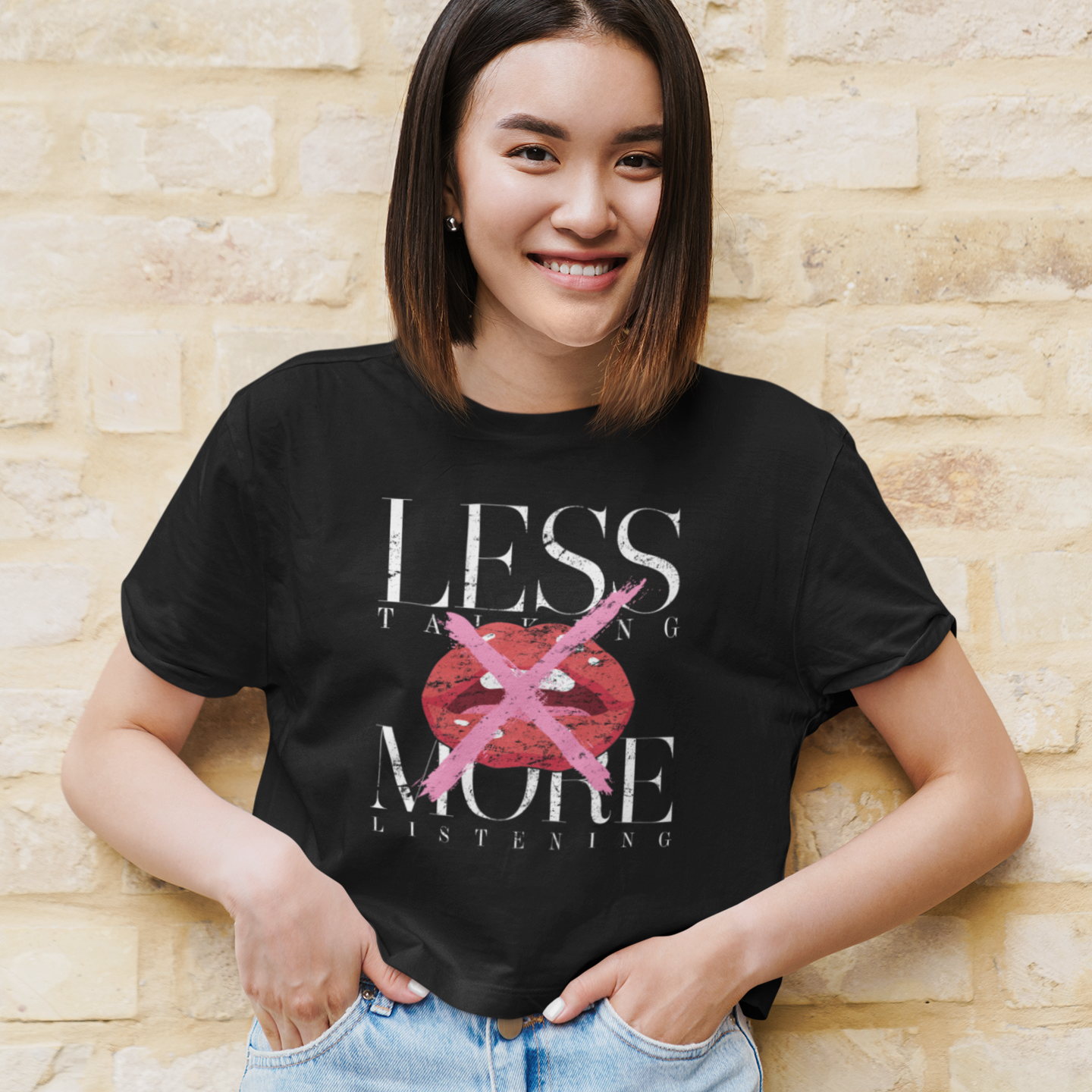 Less Talking More Listening Graphic Tee WHOLESALE PRE-PACK