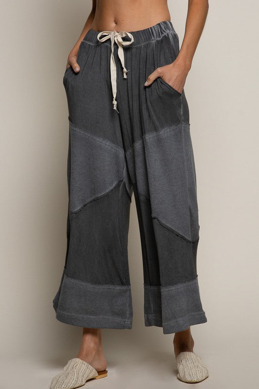 Loose Knit Culotte Pants