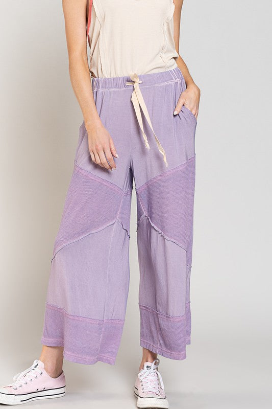 Loose Knit Culotte Pants