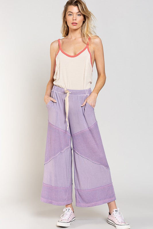Loose Knit Culotte Pants