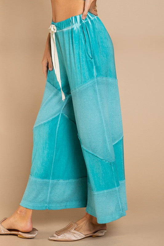 Loose Knit Culotte Pants