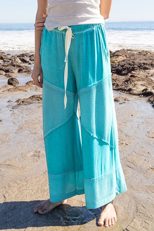 Loose Knit Culotte Pants