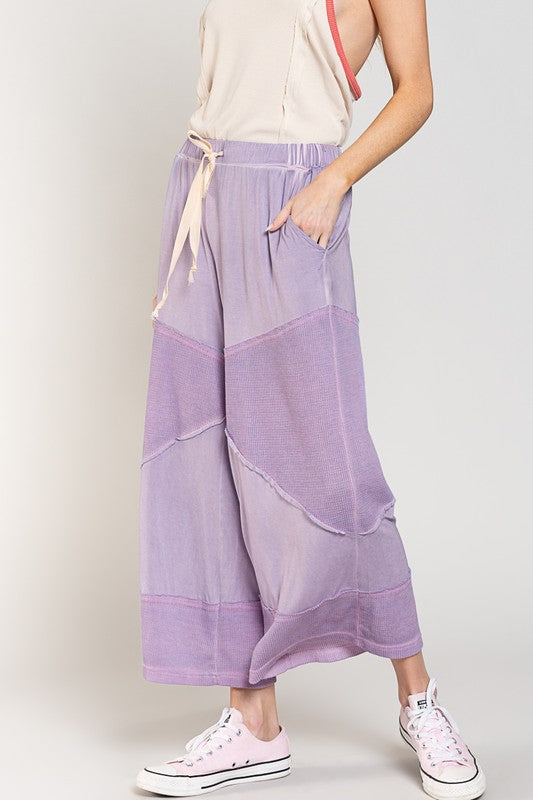 Loose Knit Culotte Pants