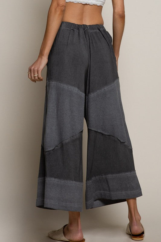 Loose Knit Culotte Pants