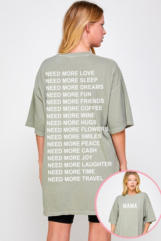 MAMA  Graphic Print Women Top